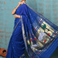 Very Much Indian Tyohaar - Exclusive! Handloom Pure Cotton Paithani in Most Traditional Royal Blue with Pichwai Pallu | Swadesiicart