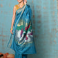 Very Much Indian Tyohaar - Handloom Pure Cotton Paithani With Swan Pallu - Carolina Blue | Swadesiicart