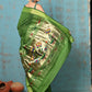 Very Much Indian Tyohaar - Handloom Pure Cotton Paithani With Lotus Pallu - Leaf Green | Swadesiicart