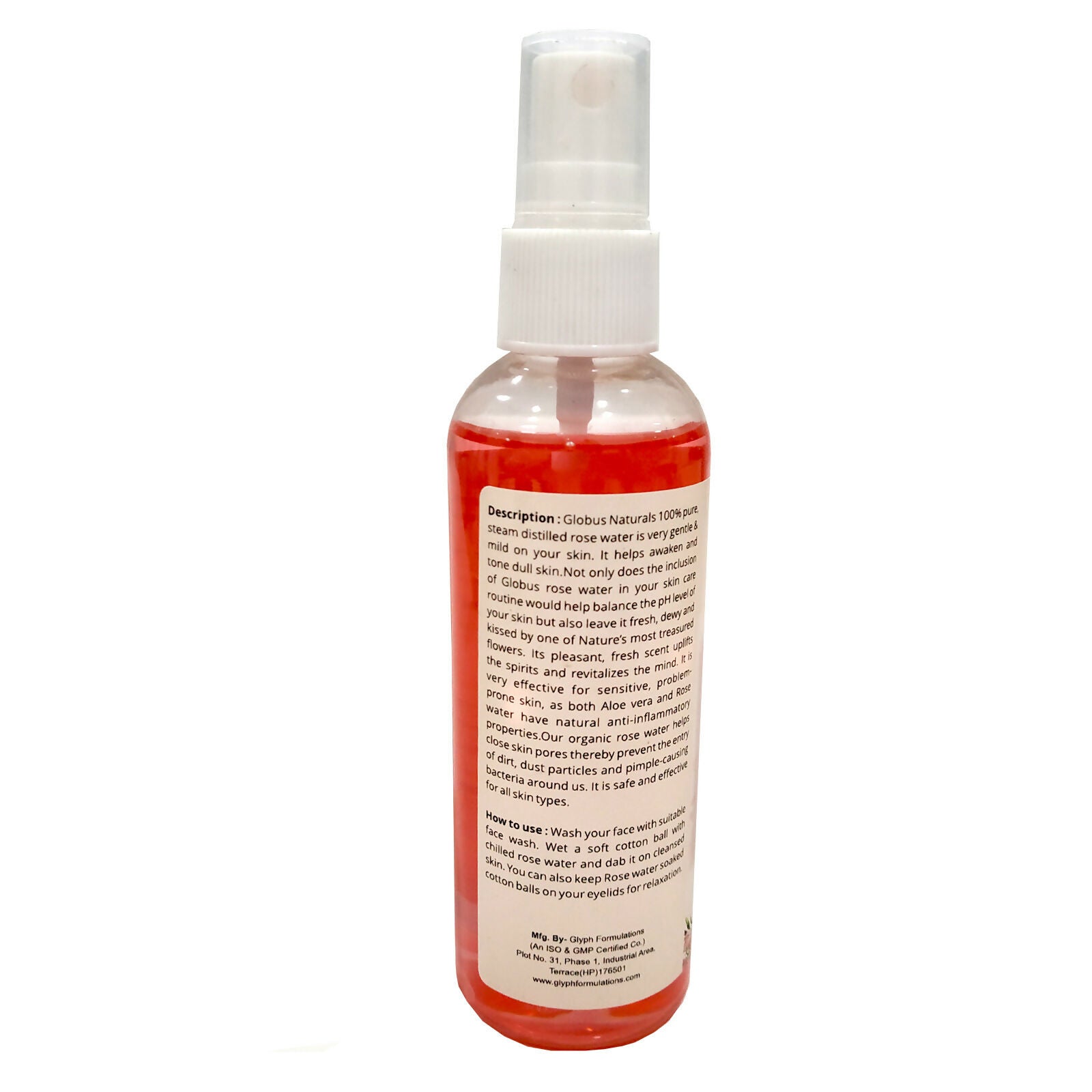 Globus Naturals Rose Toner | Swadesiicart