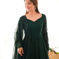 Joban Fashion Green Kurta Set Georgette Sequence Embroidery Work - Swadesiicart
