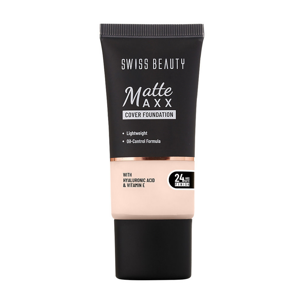 Swiss Beauty Matte Maxx Cover Foundation - 1 Fair Warm | Swadesiicart
