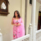 The52 Pink Women's Gorgeous Printed Viscose Fabric Straight Kurta Pant with Dupatta Set - Swadesiicart