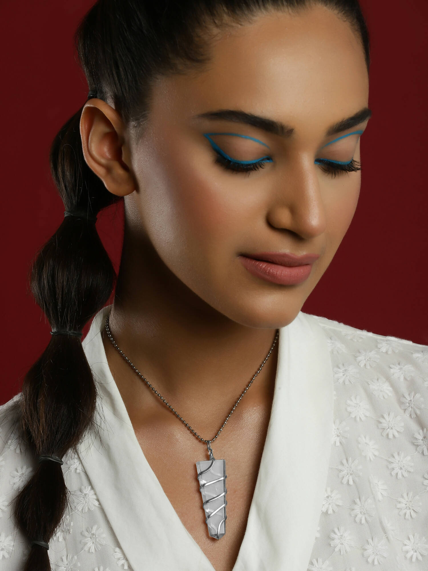 Women's Silver-Plated Chain - Ruby Raang | Swadesiicart