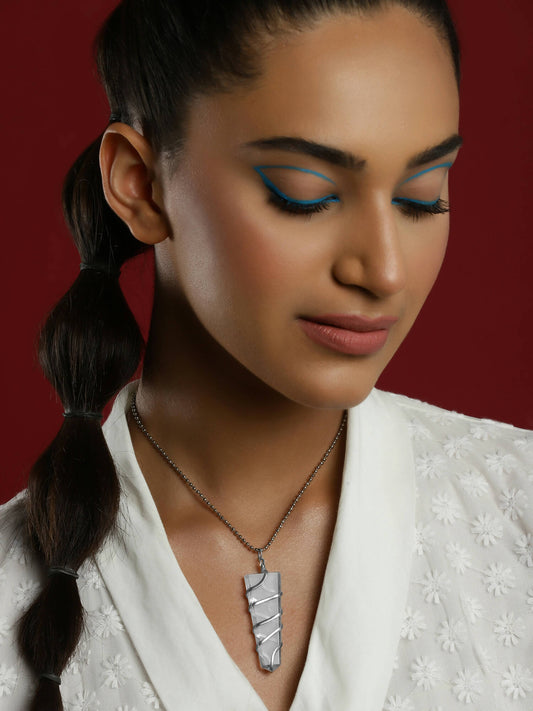 Women's Silver-Plated Chain - Ruby Raang | Swadesiicart