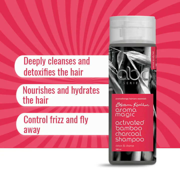 Blossom Kochhar Aroma Magic Activated Bamboo Charcoal Shampoo - Swadesiicart
