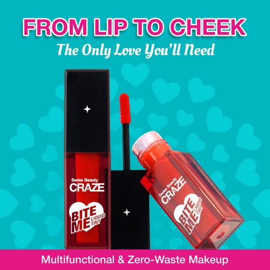 Swiss Beauty Craze Bite Me Liquid Tint - 1 Juicy Peach | Swadesiicart