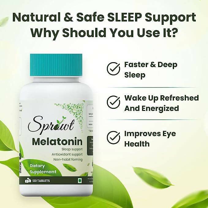 Sprowt Melatonin Tablets - Swadesiicart