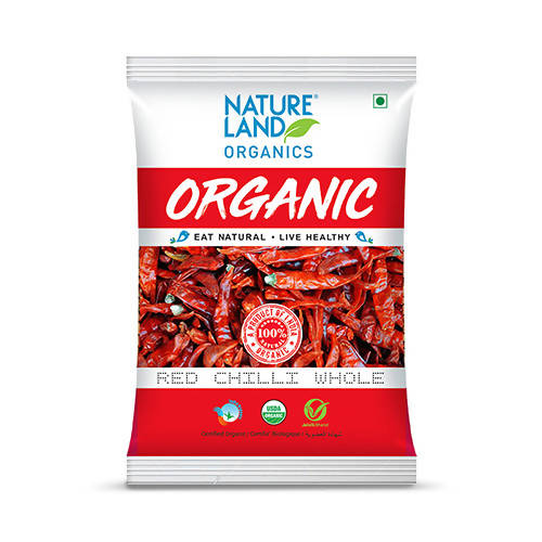 Nature Land Organics Red Chilli Whole