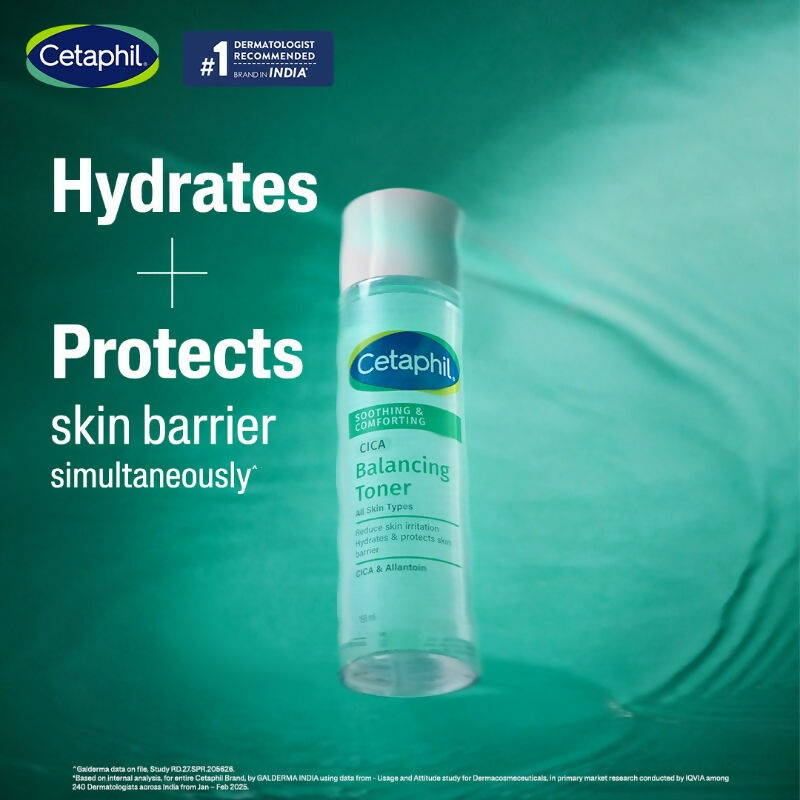 Cetaphil CICA Toner, Skin Barrier Protection, Reduces Irritation - Swadesiicart