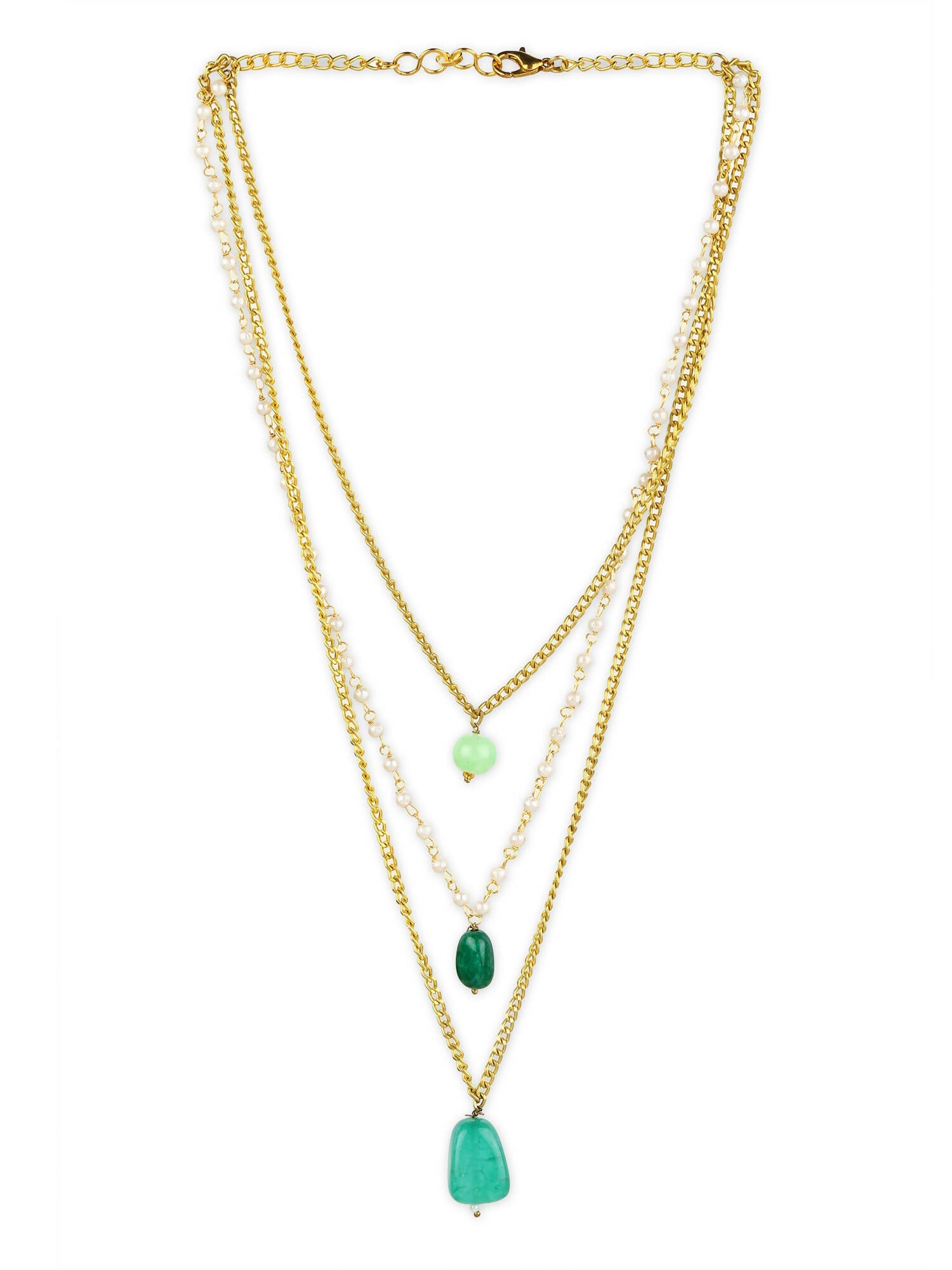 Women's Gold-Polished Chain - Ruby Raang | Swadesiicart