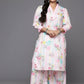 Ahalyaa Women's Traditional wear Kurta Set - Pink | Swadesiicart