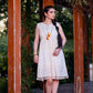 Aayaa Designer Multi Thread Hand Work Khadi Cotton One Piece Dress - Off White