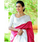 DEIANA'S Beautiful Designer Golden zari Soft Lichi Silk Saree - Red - Swadesiicart