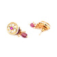 Kundan Studs with Stones (Gold) - Ruby Raang | Swadesiicart