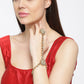 Priyaasi Women Designer Dual Tone Ring Bracelet - Swadesiicart