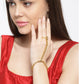 Priyaasi Women Gold-Polished Stones Studded Hathphool - Noz2Toz