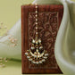 Ruby Raang Gold Polished Gold Kundan Maang Tikka | Swadesiicart
