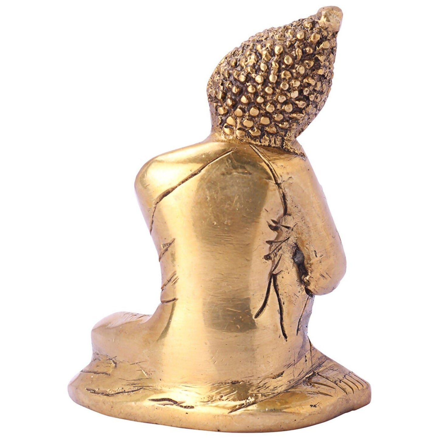DreamKraft Metal Lord Buddha Idol - Swadesiicart
