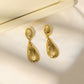 Golden Drop Earrings - Ruby Raang | Swadesiicart