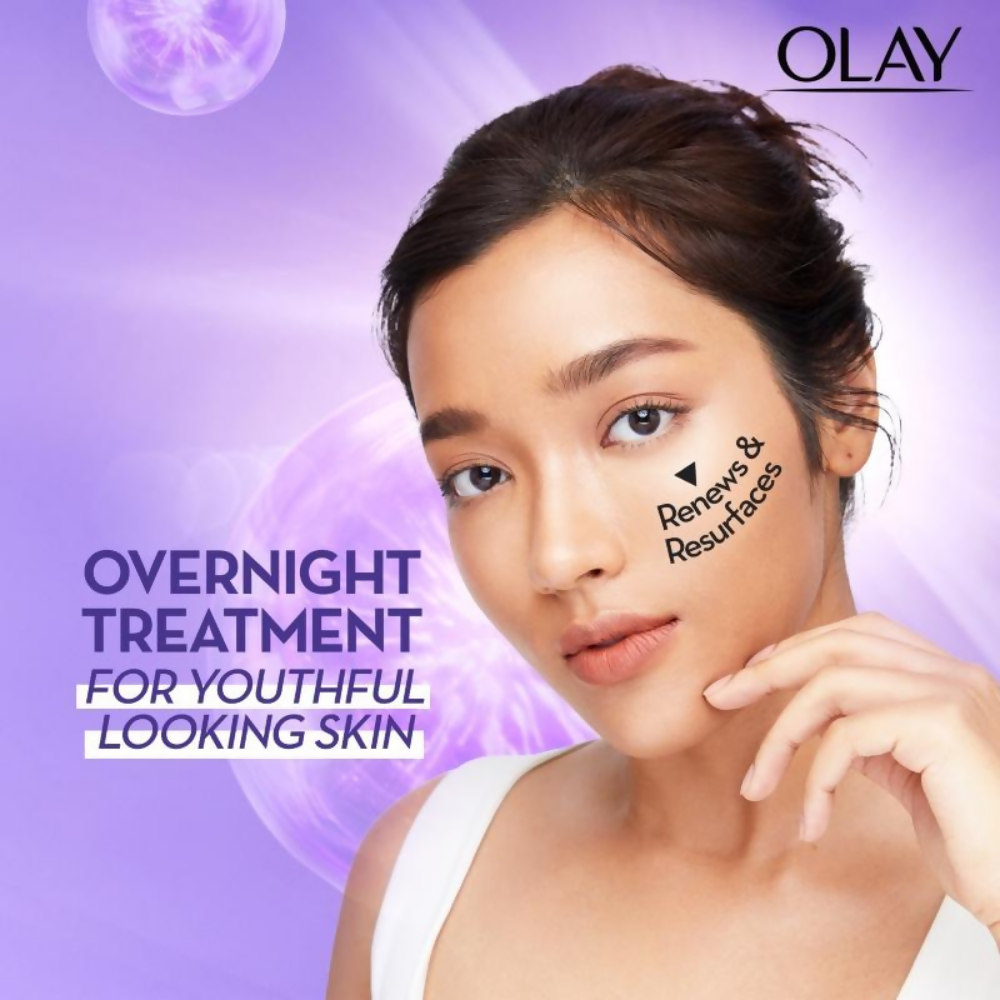 Olay Retinol Kit For Overnight Repair, Anti-Ageing Night Cream With Cleanser - Swadesiicart