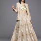 Ahalyaa Women's Traditional Wear Co-ods - Tan - Swadesiicart