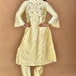 Morchari Women And Hand Embroidery Co-Ord Set-Lemon- Yellow - Swadesiicart
