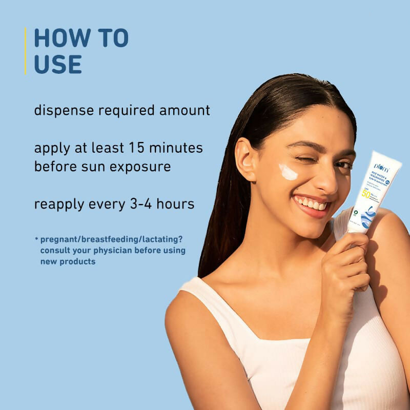Plum 2% Niacinamide Sunscreen SPF 50 PA+++ UVA/B - Reduces Tan, No White Cast, Dermat Tested - Swadesiicart