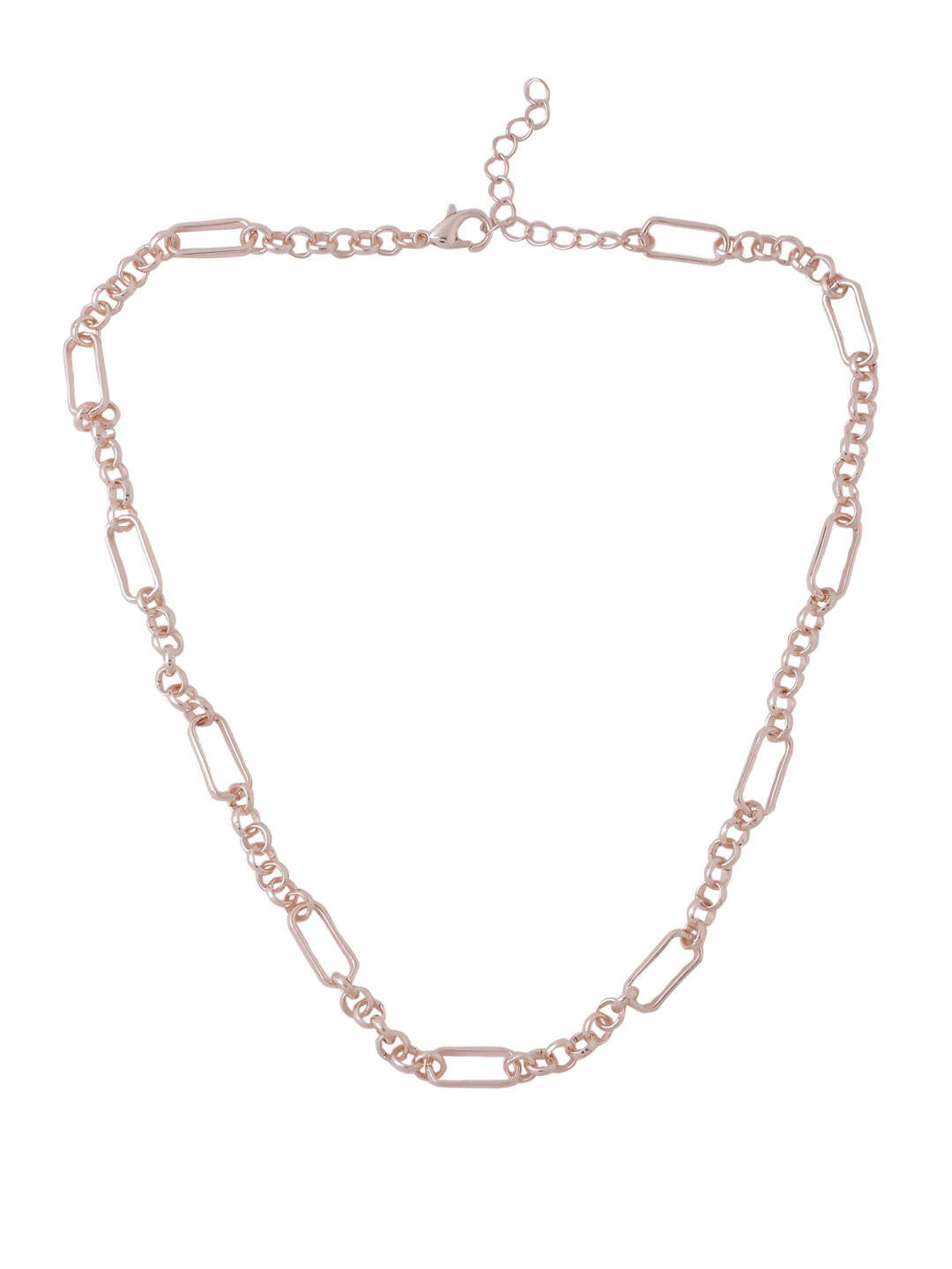 NVR Women's Rose Gold-Polished Minimal Necklace | Swadesiicart