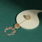 Women's Gold-Toned White Brass Kundan Gold-Polished Charm Bracelet - Ruby Raang - Swadesiicart
