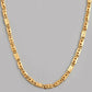 VOJ Gold-Polished Biscuit Chain With Hearts | Swadesiicart
