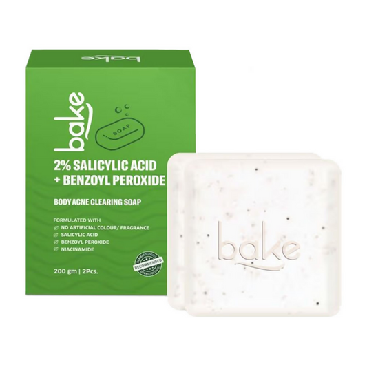 Bake 2% Salicylic Acid Soap for Face & Body Acne | Swadesiicart