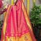 Jyoti Fashion Women's Pink Banarasi Silk Zari Woven Saree with Blouse | Swadesiicart
