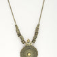 NVR Women's Gold-Polished Circular Shape Pendant with Chain | Swadesiicart