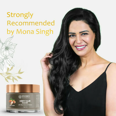 Ivory Natural Grey Mask For Hair - White To Black Hair Naturally For Both Men & Women | Swadesiicart