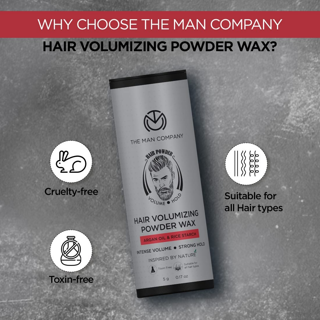 The Man Company Hair Volumizing Powder Wax - Swadesiicart