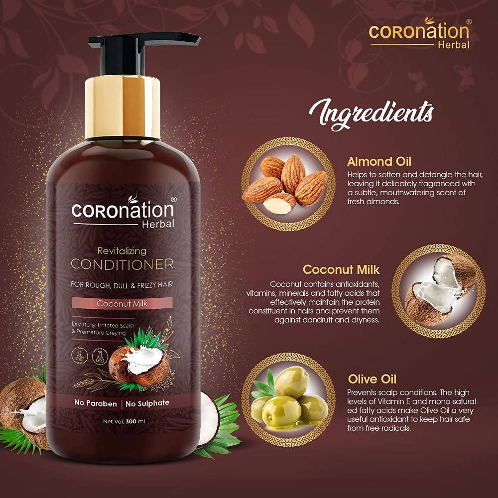 Coronation Herbal Coconut Milk Hair Conditioner - Limited Time Offer - Swadesiicart