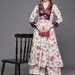 Ahalyaa Womens Beige Crepe Digital Printed Kurta Palazzo Set | Swadesiicart