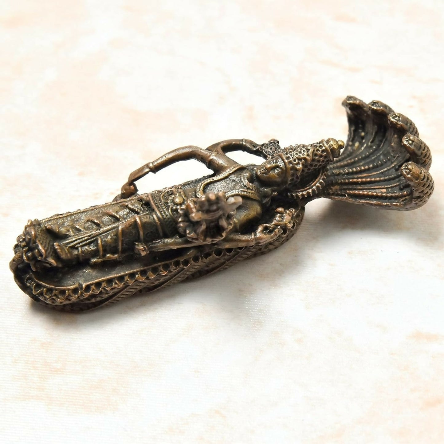 Copper Idols India - By Bhimonee Decor Handmade Ranganatha Swamy Idol - Swadesiicart