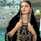 Jyoti Fashion Women's Black Faux Georgette Heavy Embroidery and Moti Work Kurta Set | Swadesiicart