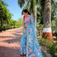Vamsee Vamakshi Grey Organza Saree - Swadesiicart