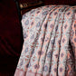 Grey And Peach Colour Ikat Design Semi Chanderi Saree By Gayathri Reddy Designer Studio | Swadesiicart
