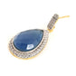 Nuyug 22K Gold Plated Azure Muse Contemporary Drop Earrings | Swadesiicart
