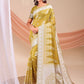 Shree Shyam Fashion Varnika Mustard Linen Cotton Saree