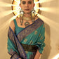 Trendy Weaving Silk Teal Green Designer Saree - Emponline | Swadesiicart