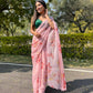 Vamsee Pink Chiffon Designer Saree - Swadesiicart