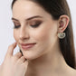 NVR Women Gold-Polished Contemporary Studs Earrings - Swadesiicart