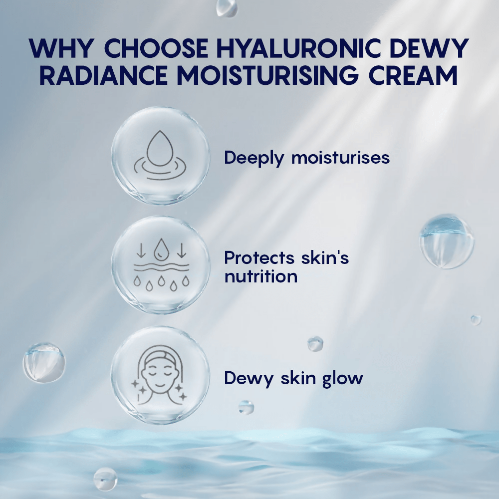 AHC Hyaluronic Dewy Radiance Face Moisturizer Cream - Korean skincare | Swadesiicart