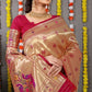 Jyoti Fashion Women's Maroon Paithani Silk Zari Woven Saree with Blouse | Swadesiicart