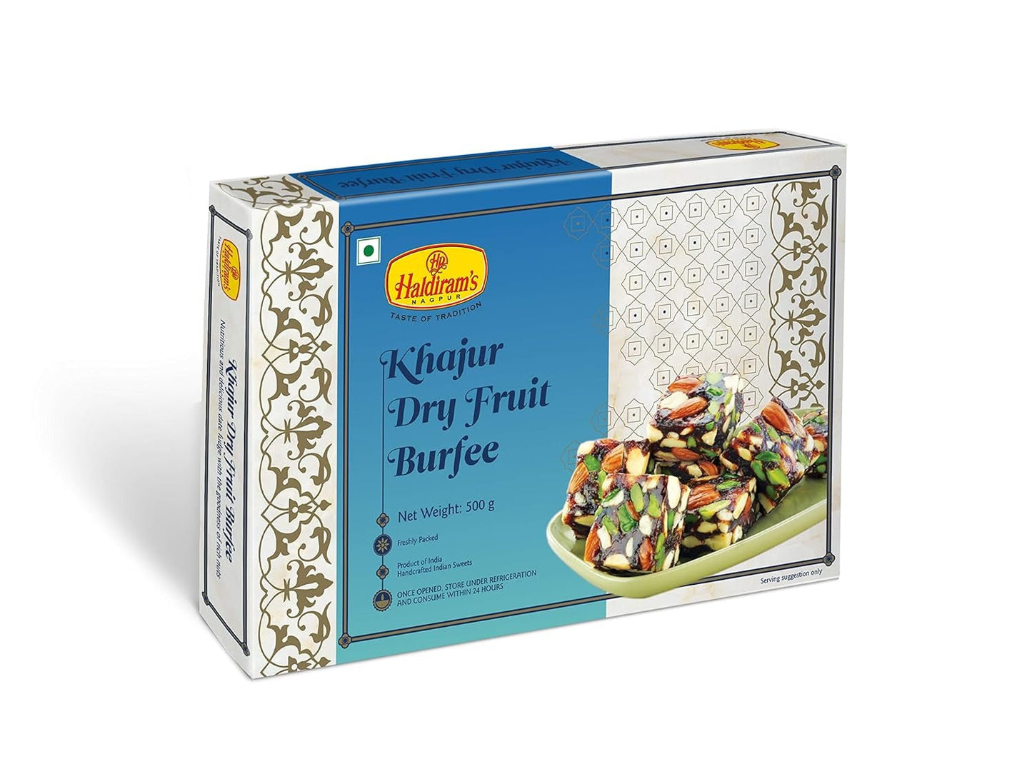 Haldiram's Khajoor Dry Fruit Burfi | Swadesiicart
